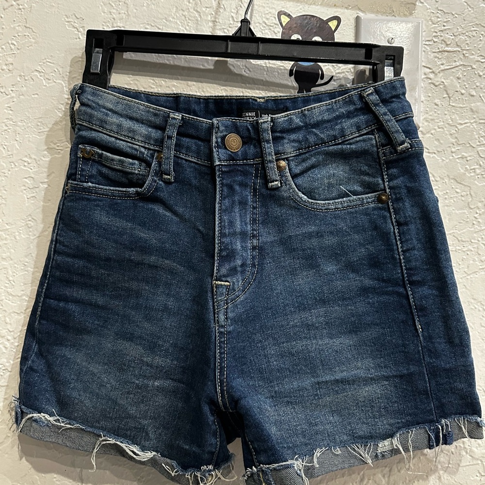 True Religion Jennie Curvy High Rise Shorts jeans.